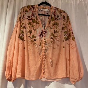 Zimmerman High Tide Billow Blouse - light pink , Excellent condition, like new.